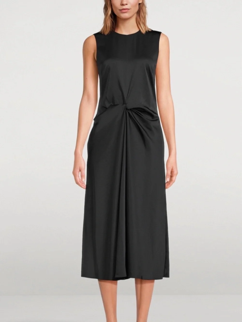 theory sleeveless midi dress Theory Sleeveless Volume Dress